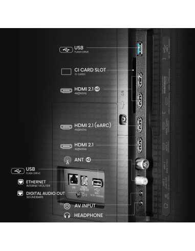 HISENSE 55U7Q PRO TVC 55" MINILED  4K TVSAT DOLBY ATMOS