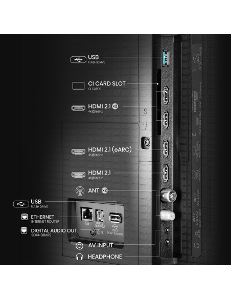 HISENSE 55U7Q PRO TVC 55" MINILED  4K TVSAT DOLBY ATMOS