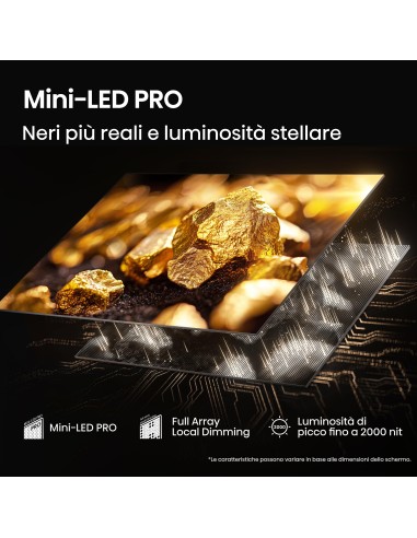 HISENSE 55U7Q PRO TVC 55" MINILED  4K TVSAT DOLBY ATMOS