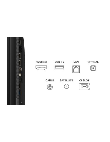 TCL 43P79K TVC 43" 4K QLED GOOGLE  TVSAT/AUDIO ONKYO