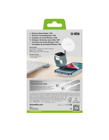 SBS TEWIRMAG3IN1 BASETTA WIRELESS VERTICALE MAGSAFE + BASE PIATTA