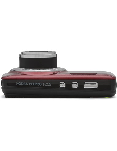 KODAK FZ55RD ROSSO 16MP CMOS 5X 2,7" FHD B.LITIO FOTOCAMERA COMPATTA