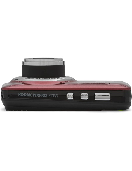KODAK FZ55RD ROSSO 16MP CMOS 5X 2,7" FHD B.LITIO FOTOCAMERA COMPATTA