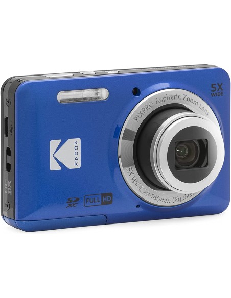 KODAK FZ55BL BLU 16MP CMOS 5X 2,7" FHD B.LITIO FOTOCAMERA COMPATTA