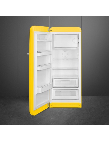 SMEG FAB28LYW6 FRIGO M.P. C ANNI 50 270LT GIALLO CERNIERE SX
