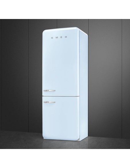 SMEG FAB38RPB6 COMB. D ANNI 50 NF  481LT L70 INV. AZZURRO CERNIERA DX