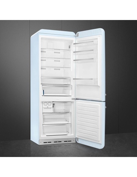 SMEG FAB38RPB6 COMB. D ANNI 50 NF  481LT L70 INV. AZZURRO CERNIERA DX
