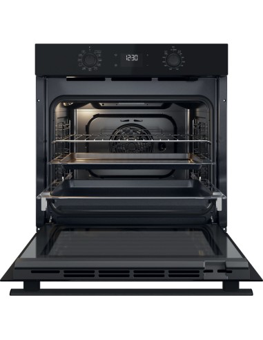 WHIRLPOOL OMR58HU1B FORNO A+ 60CM  71L 8F PIZZA NERO MANOPOLE PUSH