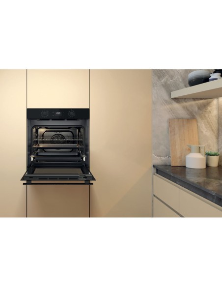 WHIRLPOOL OMR58HU1B FORNO A+ 60CM  71L 8F PIZZA NERO MANOPOLE PUSH