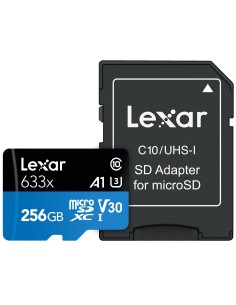 LEXAR MICROSD 256GB 633X MOBILE LETT.100MB/S - SCRITT.45MB/S ADATT.SD