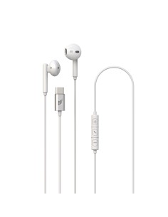 TECHLIFE TLWDEARPHONESWH BIANCO AURRICOLARI USB-C MICROFONO CAVO 1,2M 2