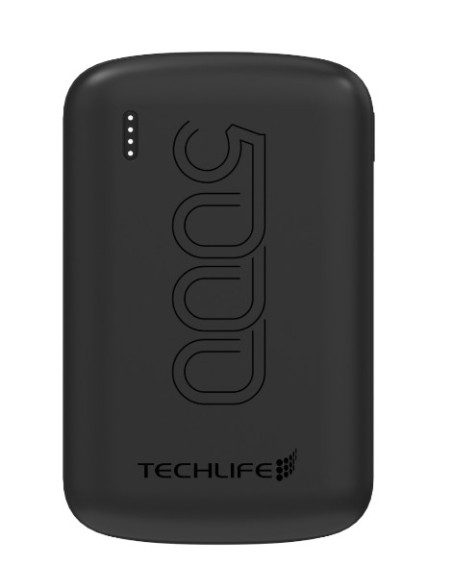 TECHLIFE TLPB5000BK POWERBANK 5000MAH USB-C IN/OUT USB-A OUT NERO