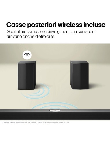 LG S60TR SOUNDBAR 5.1 440W SUB+2 SATELLITI WIRELESS BT/HDMI