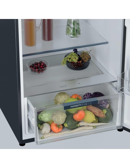 HAIER HPR5718DNMB FRIGO D.P. D 70CM442LT BRUSHED BLACK H185 L70 P70