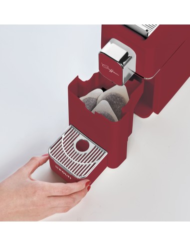 POLTI COFFEA S15R MACCHINA CAFFE'  CIALDE 1400W 19BAR RED/SILVER