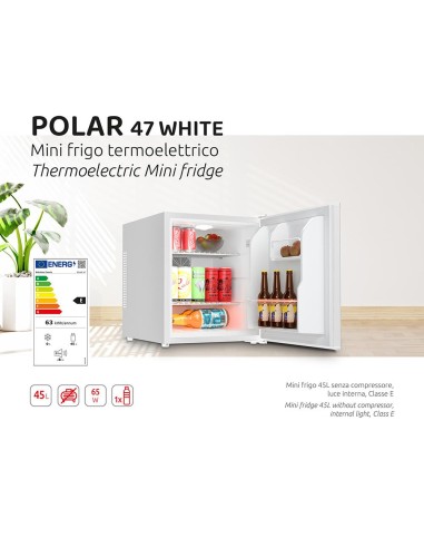 MELCHIONI POLAR 47 FRIGO MINI E 45 LT BIANCO 32DB LUCE LED INTERNA