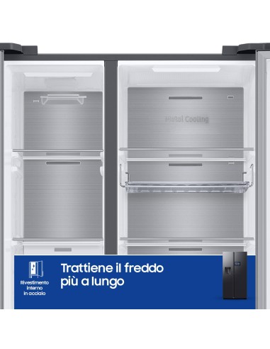 SAMSUNG RS90F64EDF FRIGO SBS D NF  614LT ANTRAC. WIFI H178 L91,2 P72,6