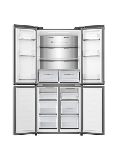 FRIGORIFERI 4 PORTE: vendita online HISENSE RQ5P470SEIE FRIGO 4PORTE E NF 391LT INOX INVER. H178,5 L79,4 in offerta
