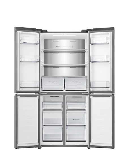 HISENSE RQ5P470SEIE FRIGO 4PORTE E NF 391LT INOX INVER. H178,5 L79,4