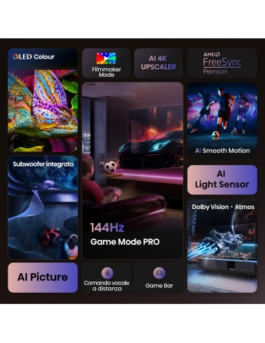 HISENSE 100E7QPRO TVC 100" 4K QLED SMART SAT DOLBY ATMOS