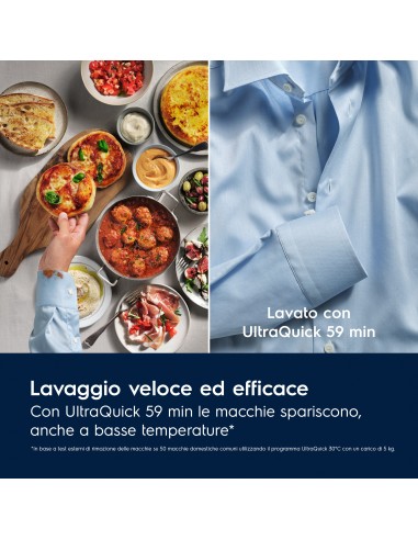 ELECTROLUX EW7F411BG3 LVB A-30% 11KG 1400G WOOLMARK BLUE INVER. VAPORE