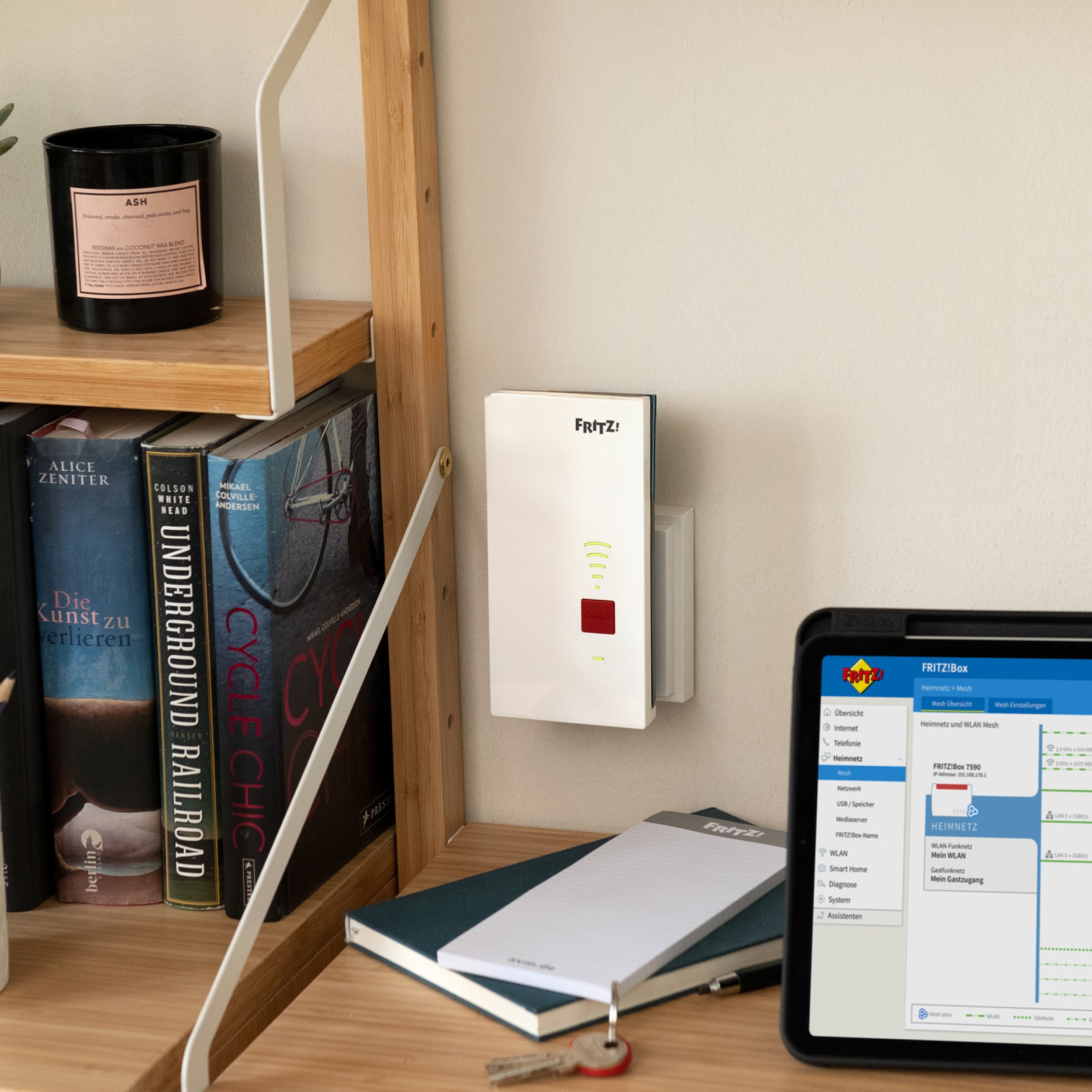 FRITZ! Repeater 2700 - Wi-Fi 7 Met Snelheden Tot 6.500 Mbit/s | 2,5 Gigabit LAN | Mesh-ondersteuning | WPA3-beveiliging | 5 Jaar Garantie