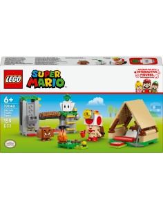 LEGO SUPER MARIO IN CAMPEGGIO CON CAPITAN TOAD