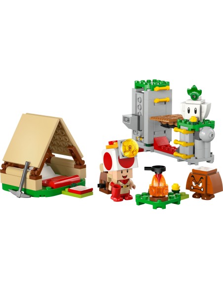 LEGO SUPER MARIO IN CAMPEGGIO CON CAPITAN TOAD