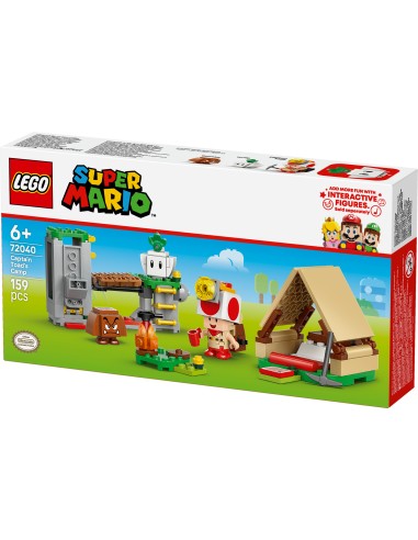 LEGO SUPER MARIO IN CAMPEGGIO CON CAPITAN TOAD