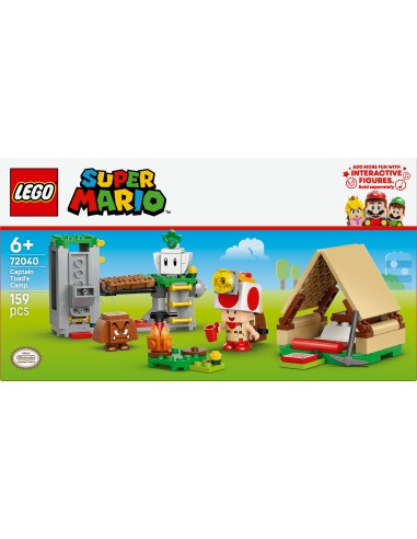 LEGO SUPER MARIO IN CAMPEGGIO CON CAPITAN TOAD