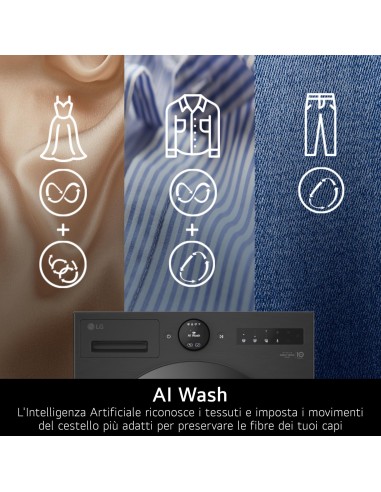 LG F4X7013TBB LVB A-40% 13KG 1400G INVERTER AIDD TW WIFI VAPORE NERA