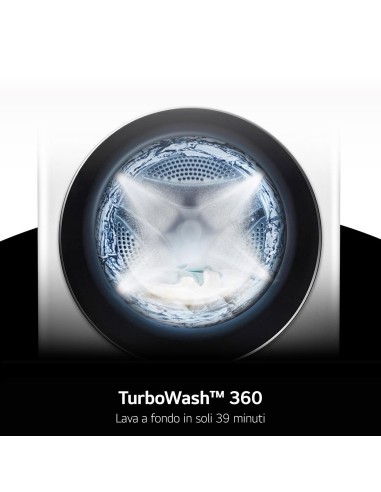 LG F4X7013TBB LVB A-40% 13KG 1400G INVERTER AIDD TW WIFI VAPORE NERA