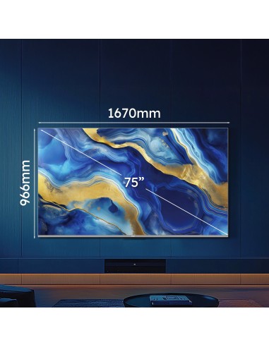 HAIER H75M90EUX TVC 75" 4K MINILED GOOGLE 144HZ