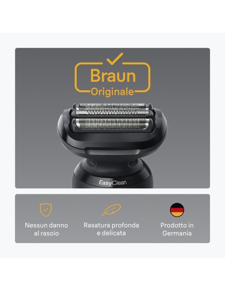 BRAUN 54B TESTINA RICAMBIO RASOIO  (SERIE 50/60) (1PEZZO)