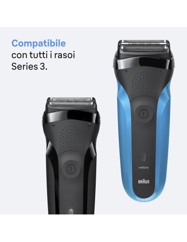 BRAUN 21B TESTINA RICAMBIO PER     SERIE 3 300 RASOIO ELETTRICO