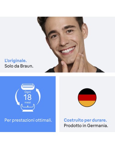BRAUN 32B TESTINA RICAMBIO RASOIO  (SERIE 50/60) (1PEZZO)