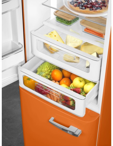 SMEG FAB32LOR6 COMB. C ARANCIO NF  331 LT ANNI 50 60CM CERNIERE SX