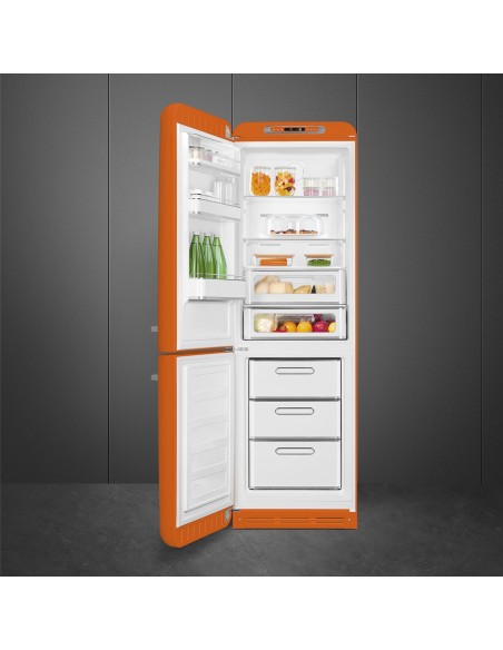 SMEG FAB32LOR6 COMB. C ARANCIO NF  331 LT ANNI 50 60CM CERNIERE SX