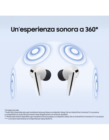 SAMSUNG SM-R420NZA GALAXY BUDS 3 FE GRIGIO AURICOLARI BLUETOOTH