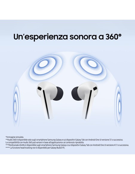 SAMSUNG SM-R420NZK GALAXY BUDS 3 FE NERO AURICOLARI BLUETOOTH