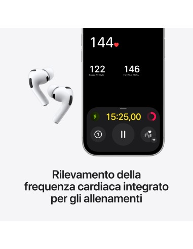APPLE MFHP4ZM/A AIRPODS PRO 3GEN AURICOLARI WIRELESS NC CUST.MAGSAFE