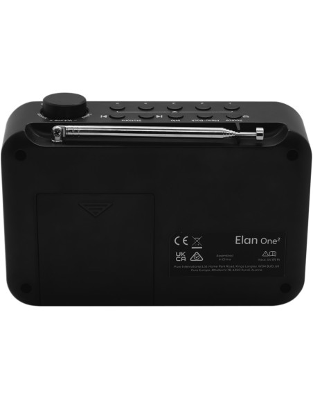 PURE ELAN ONE2 NERO RADIOSVEGLIA DAB/FM/BT-IN DISPLAY LCD