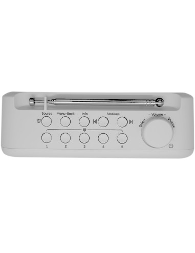 PURE ELAN ONE2 BIANCO RADIOSVEGLIA DAB/FM/BT-IN DISPLAY LCD