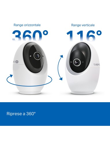 TPLINK TAPO C260 IP CAM WIFI 4K 8MP DA INTERNO MOTORIZZATA