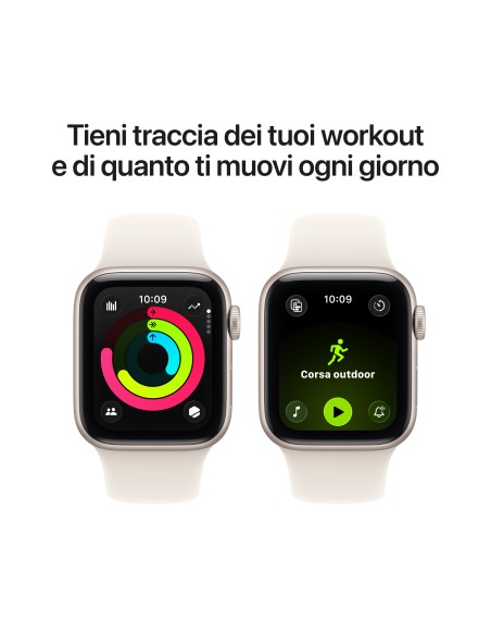 APPLE WATCH SERIES 3GPS 40MMSTARL  IGHT ALUMINIUM CASE W/SL S.B. M/L