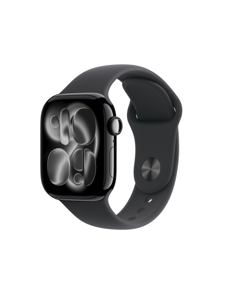 APPLE WATCH SERIES 11GPS42MMJET    BLACK ALUMINIUM CASE W/BLACK SB M/L