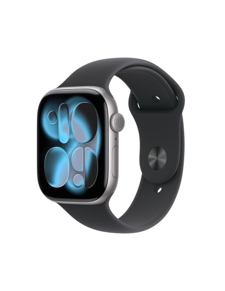APPLE WATCH SERIES 11GPS46MMSPAC   E GREY ALUM. CASE W/BLACK SB M/L