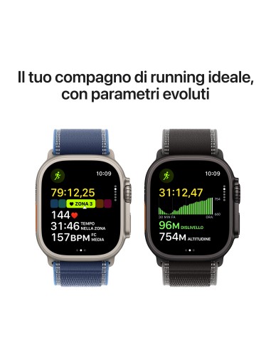 APPLE WATCH ULTRA 3GPS+CELL 49MM   NAT. TIT. CASE W/BLUE/BR.B. TL S/M