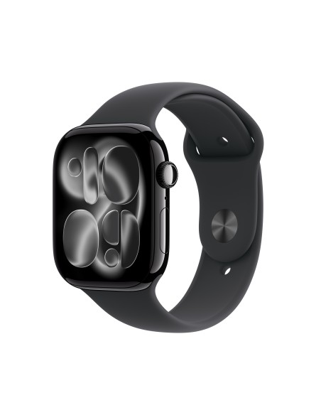APPLE WATCH SERIES 11GPS46MMJET    BLACK ALUMINIUM CASE W/BLACK SB S/M