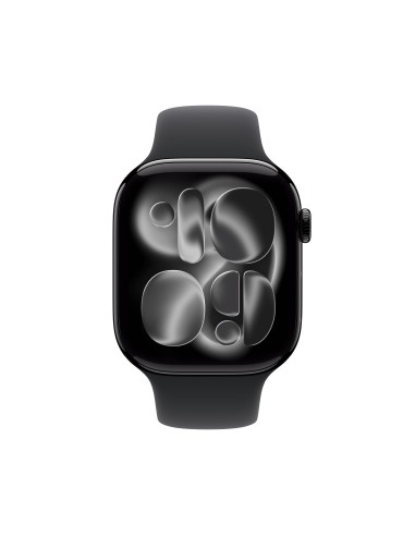 APPLE WATCH SERIES 11GPS46MMJET    BLACK ALUMINIUM CASE W/BLACK SB S/M